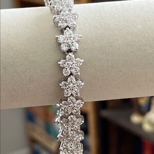 Nolan Miller Silver Floral Bracelet
